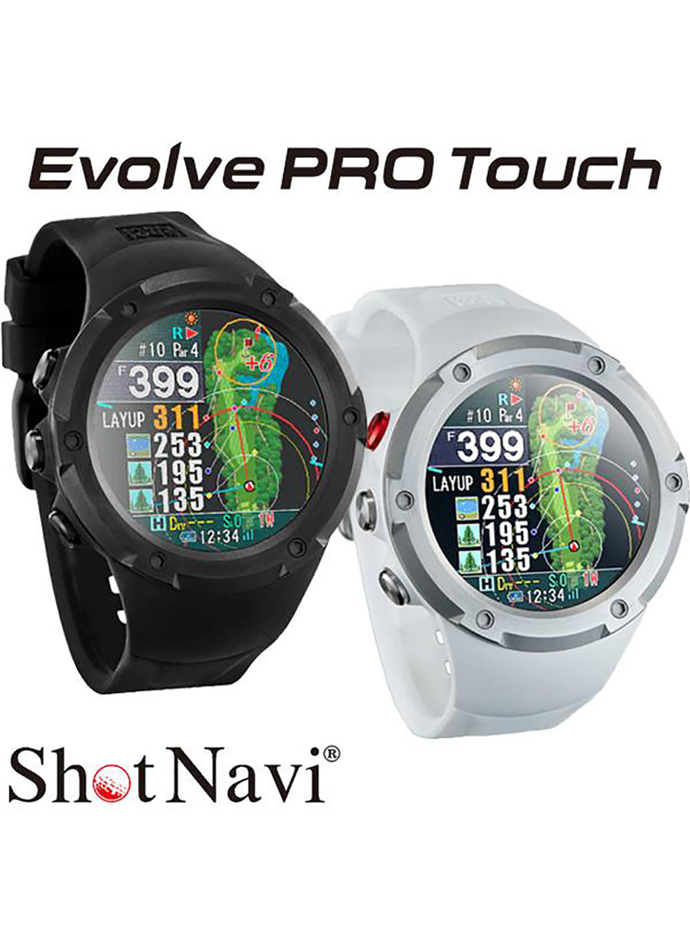 SHOT NAVI EVOLVE PRO TOUCH GPS GOLF WATCH MADE IN JAPAN – japan-select