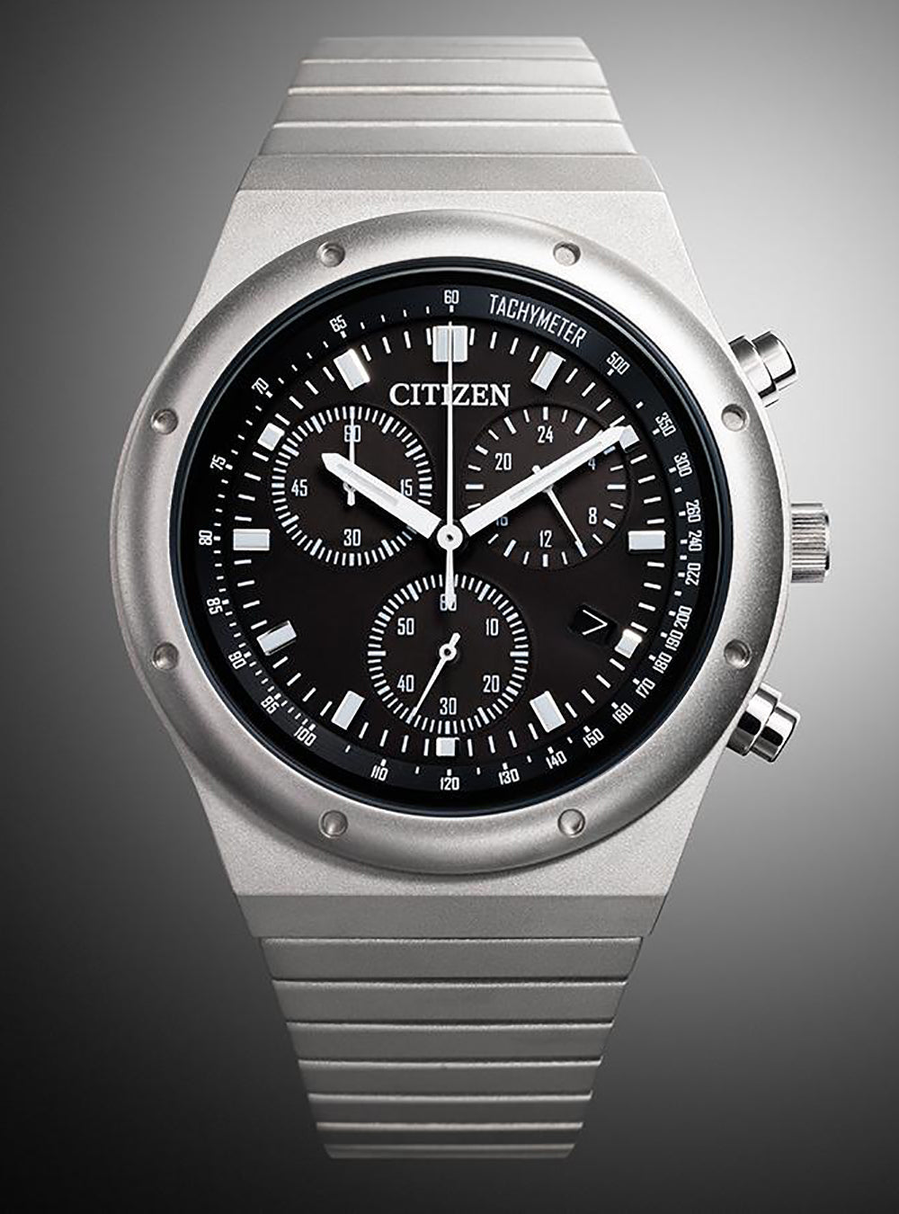 CITIZEN COLLECTION RECORD LABEL 1984 CHRONOGRAPH AT2540-57E JAPAN