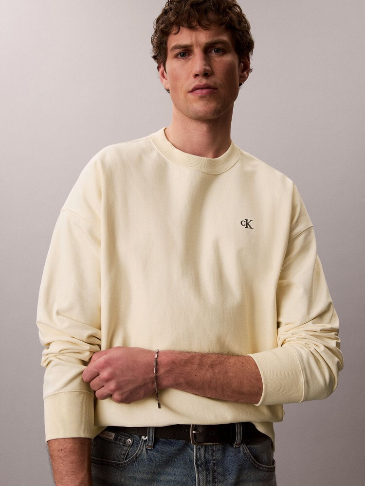 スウェット - プレミアムテリーモノグラムクルーネックスウェット