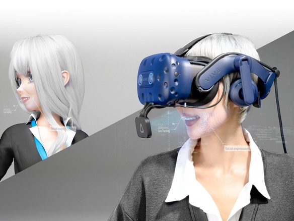 HTC、口元の動きを追跡するVRヘッドセット向け「VIVE Facial Tracker