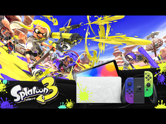 任天堂、「スプラトゥーン3」デザインのNintendo Switch本体を8月26日