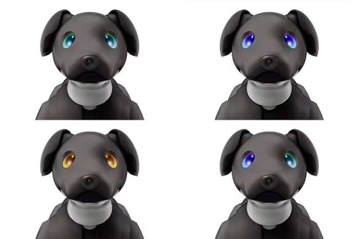 ソニーの犬型ロボット「aibo」に新色--5周年を記念した「エスプレッソ