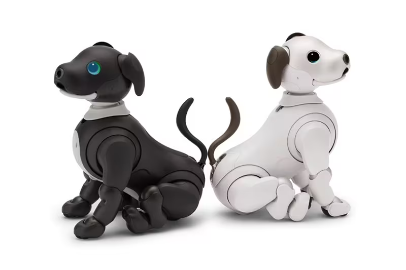 ソニーの犬型ロボット「aibo」に新色--5周年を記念した「エスプレッソ