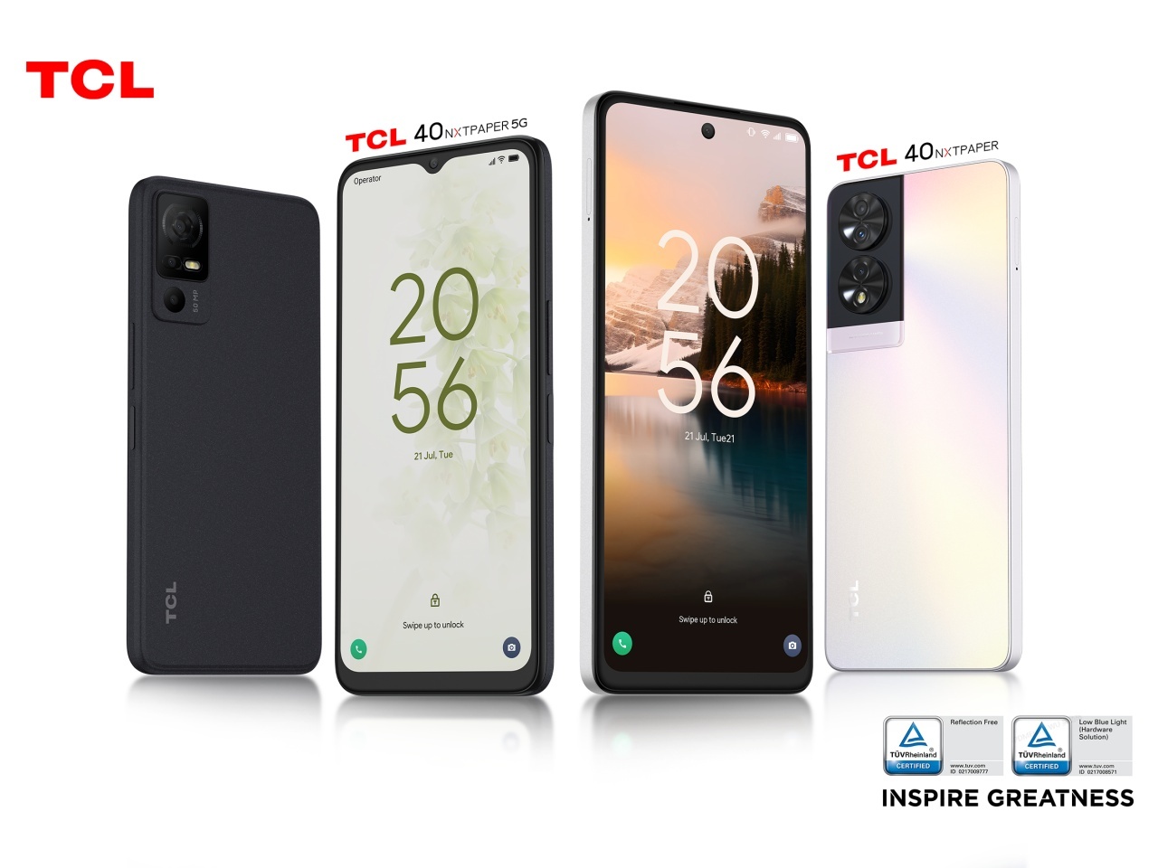 TCL、紙のような画面を搭載したスマホ「TCL 40 NXTPAPER」シリーズを