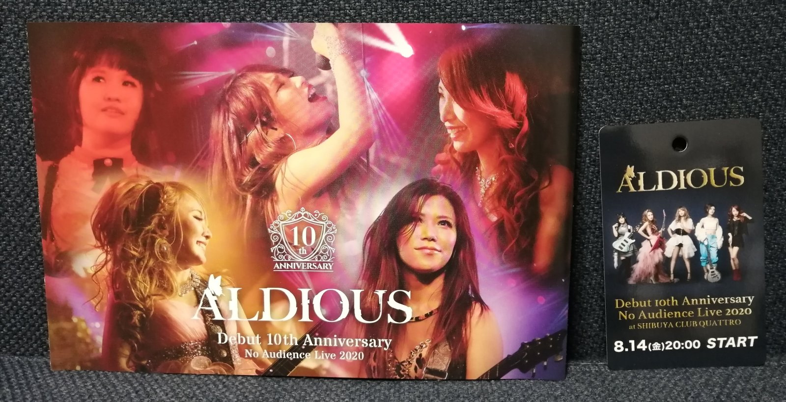 ALDIOUS Debut 10th Anniversary No Audience Live 2020 CD+DVD