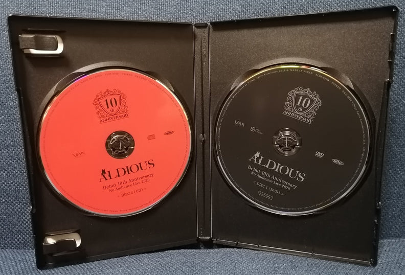 ALDIOUS Debut 10th Anniversary No Audience Live 2020 CD+DVD
