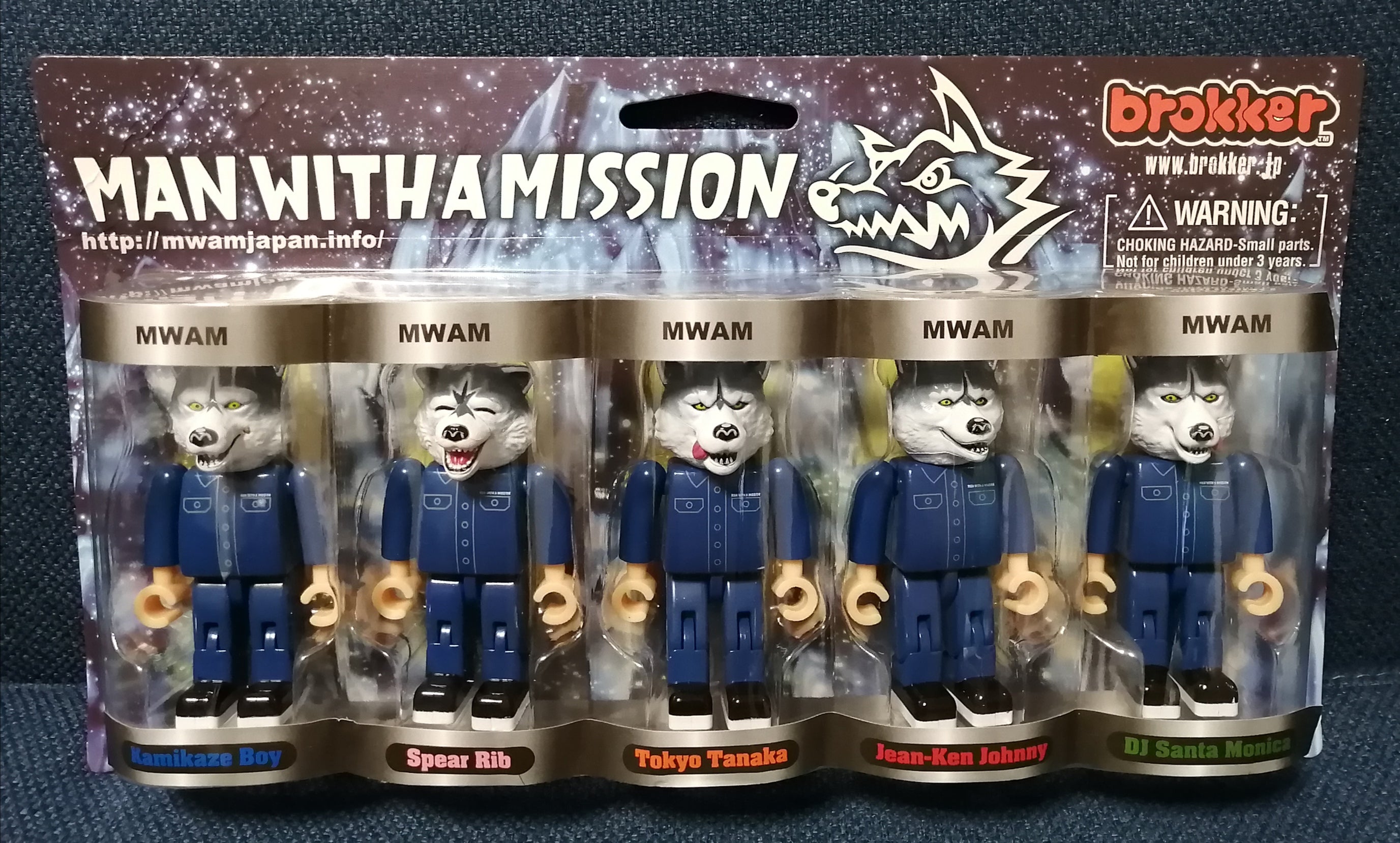 Man with a mission - Brokker figure set of five - Jrock Goods MWAM