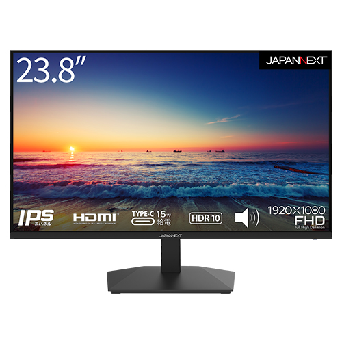 JAPANNEXT「JN-IPS238FHDR-C」 23.8インチ IPS系パネル フルHD液晶