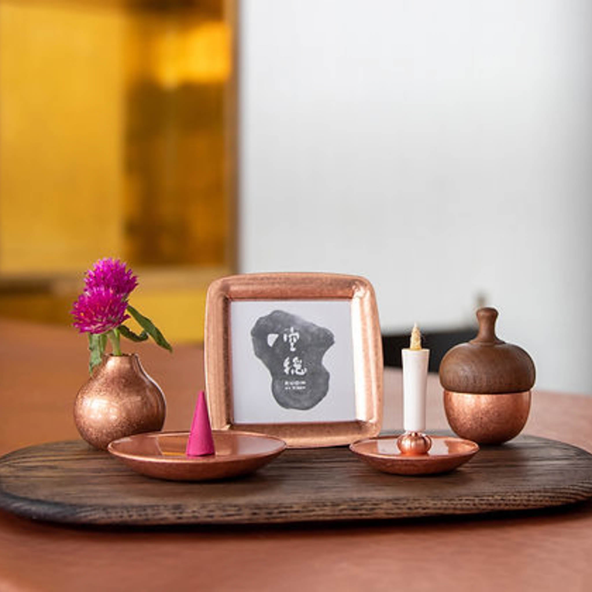 高岡銅器 おりん | まどか どんぐりん | Pink gold | 空穏 KUON