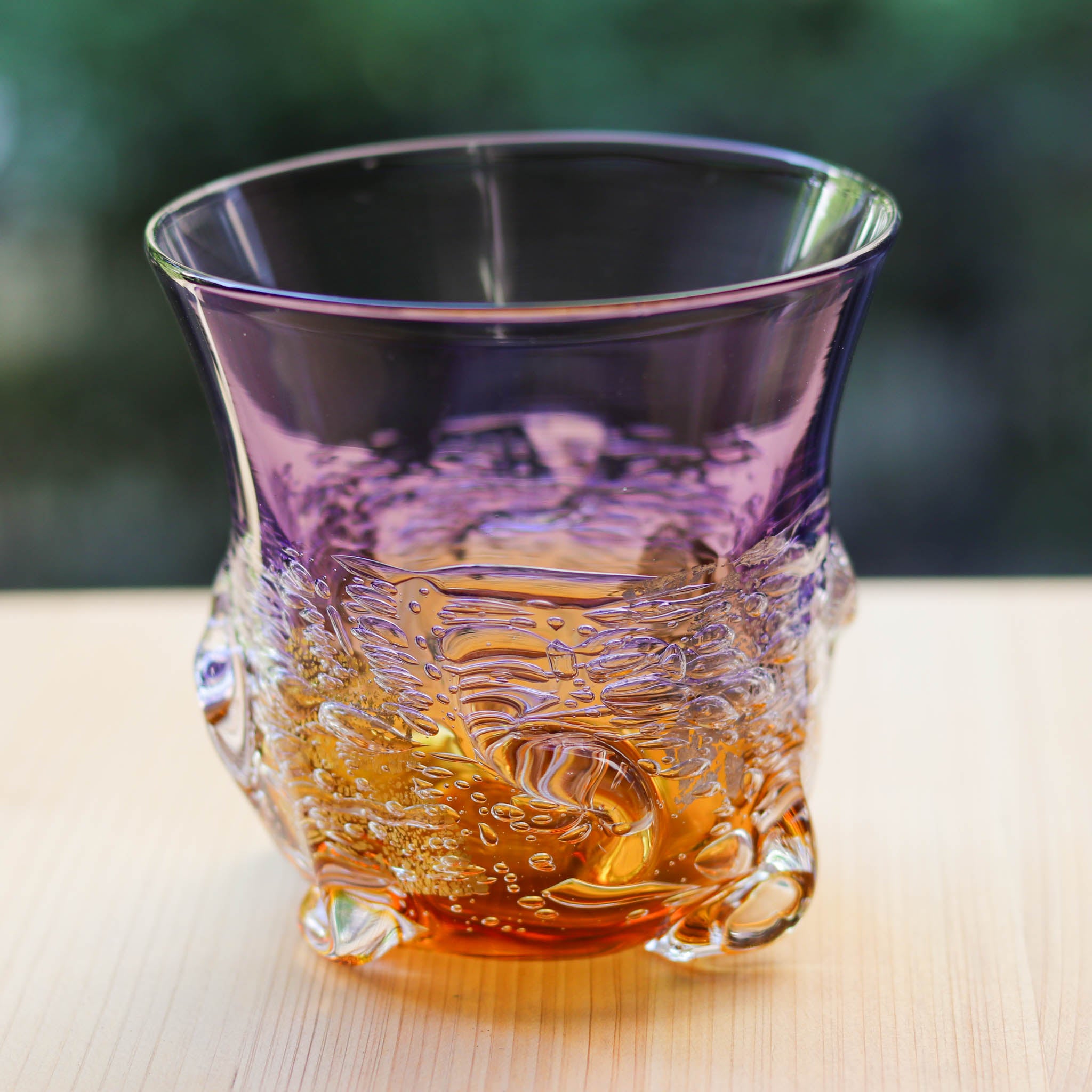 綾ガラス グラス | Jewelry Ice 氷の宝石 | スミレ アンバー | グラス