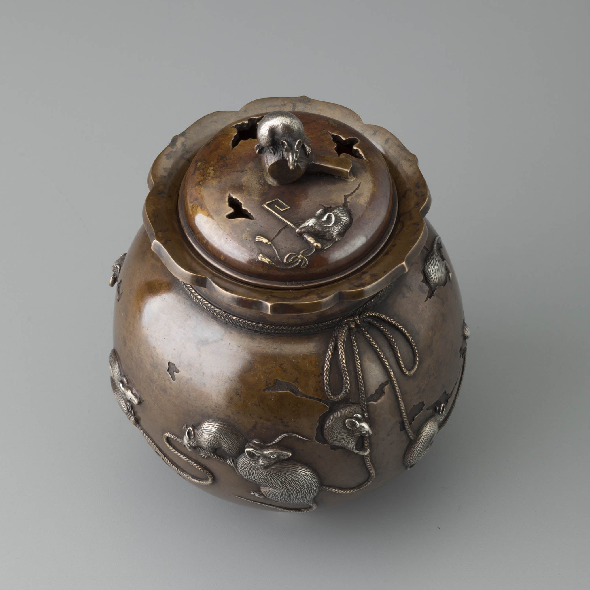 高岡銅器 香炉 | 福 焼色 | 銅 | 喜泉堂