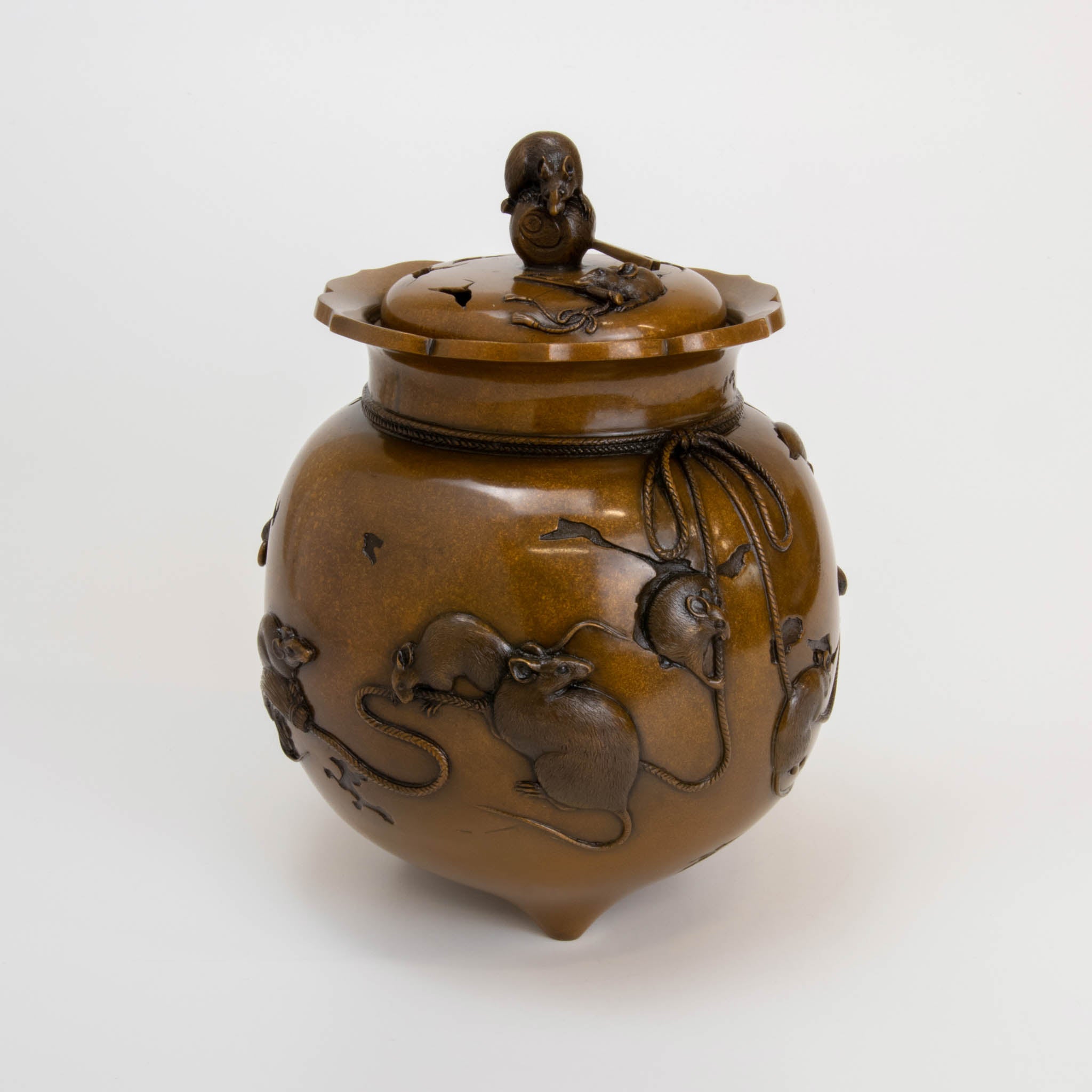 高岡銅器 香炉 | 福 焼色 | 銅 | 喜泉堂