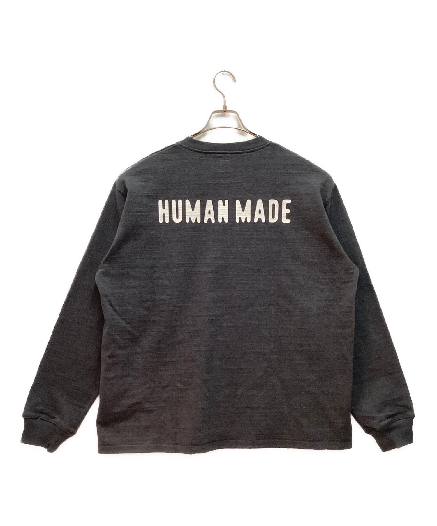 Pre-owned] HUMAN MADE OVERSIZED HENLEY NECK L/S T-SHIRT