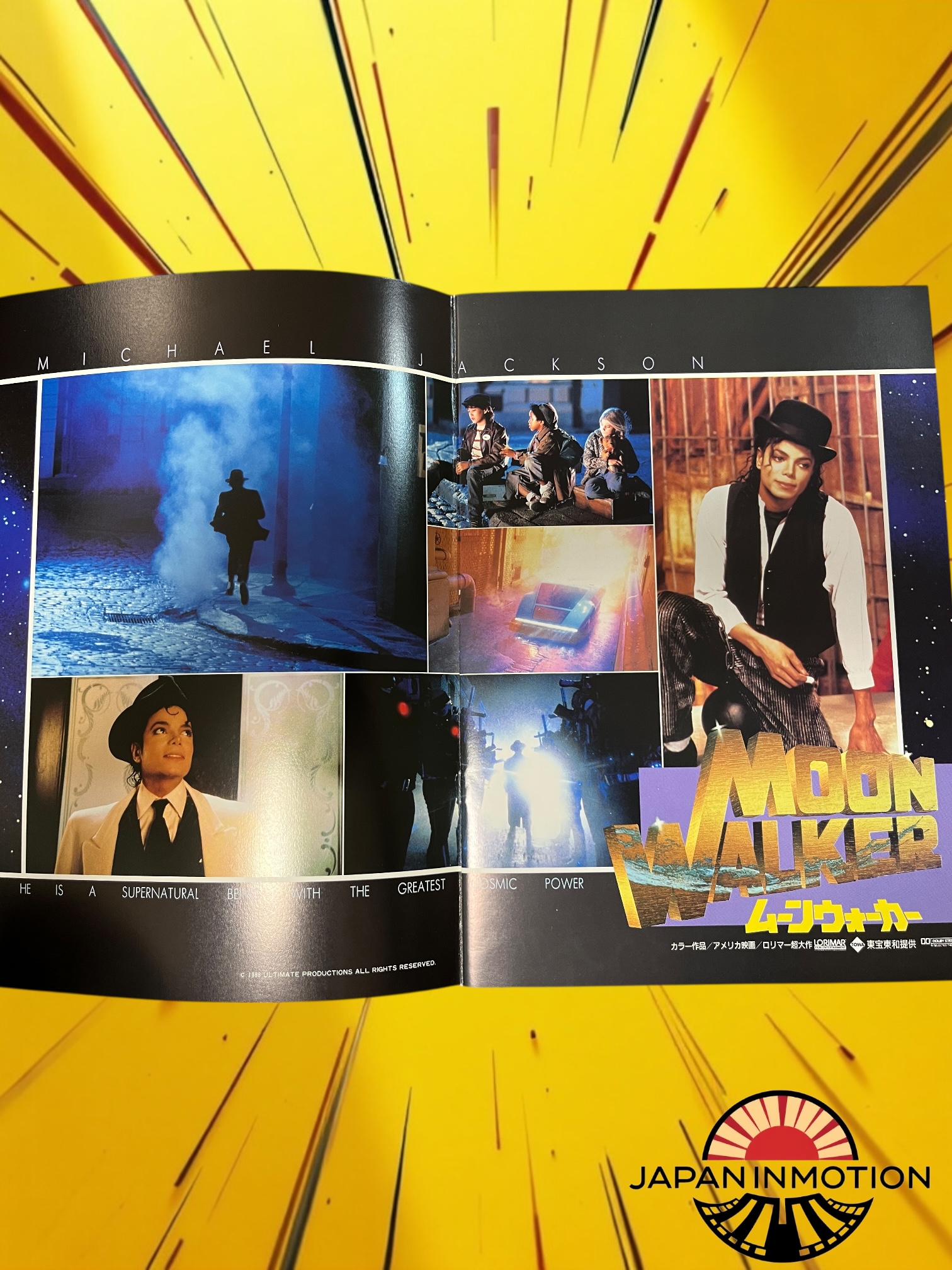 a7346w Michael Jackson Moonwalker 1988 Japan Souvenir Movie