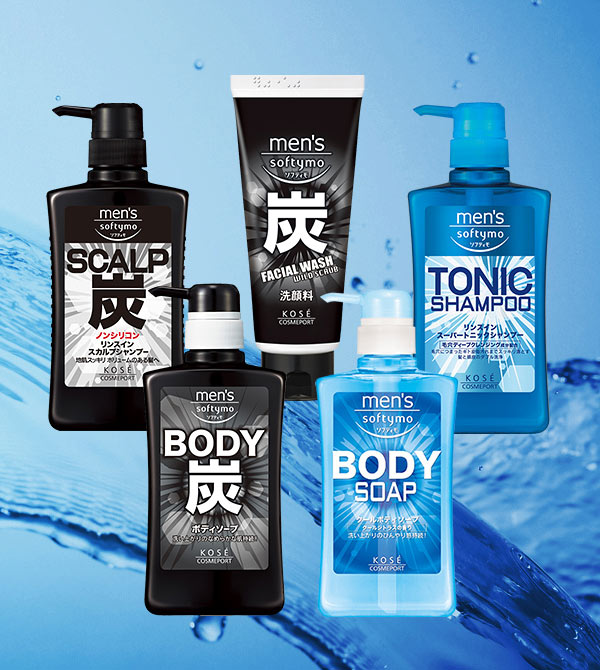 KOSE Cosmeport men's softymo Body Soap Charcoal | Japanstore