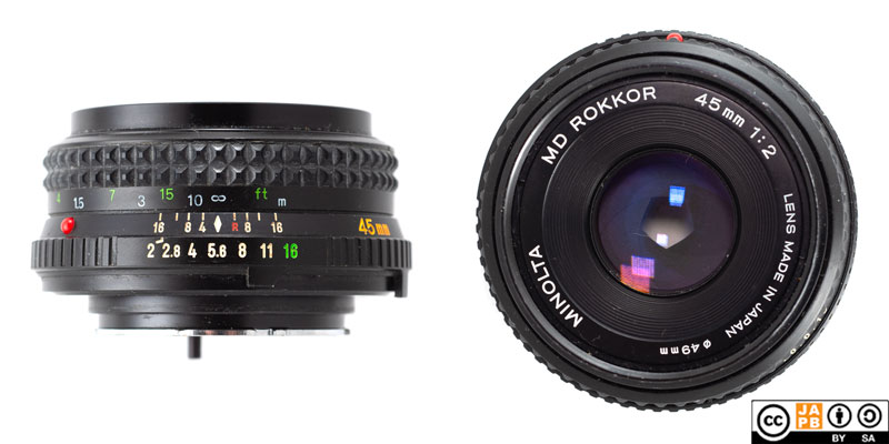 Data sheet: Minolta MD Rokkor 45mm f/2 – JAPB