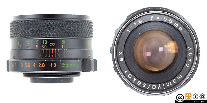 Data sheet: Auto Mamiya/Sekor SX 55 mm f/1.8 (M42/SX mount) – JAPB