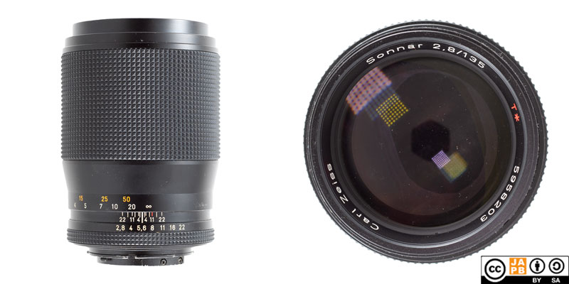 Data sheet: Carl Zeiss (C/Y) Sonnar 135 mm f/2.8 – JAPB