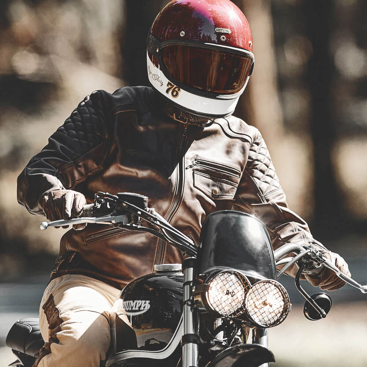 試着無料】エイジオブグローリー キングピン - バイク レザー