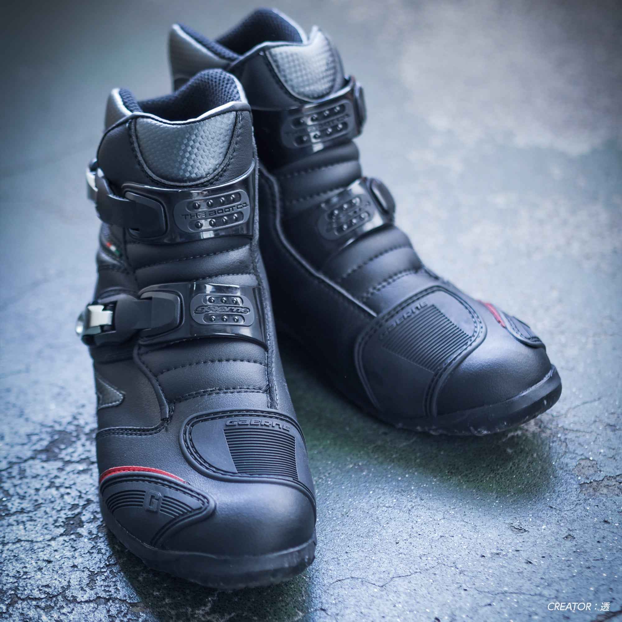 試着無料】ガエルネ タフギアフラット - バイク ブーツ ツーリング