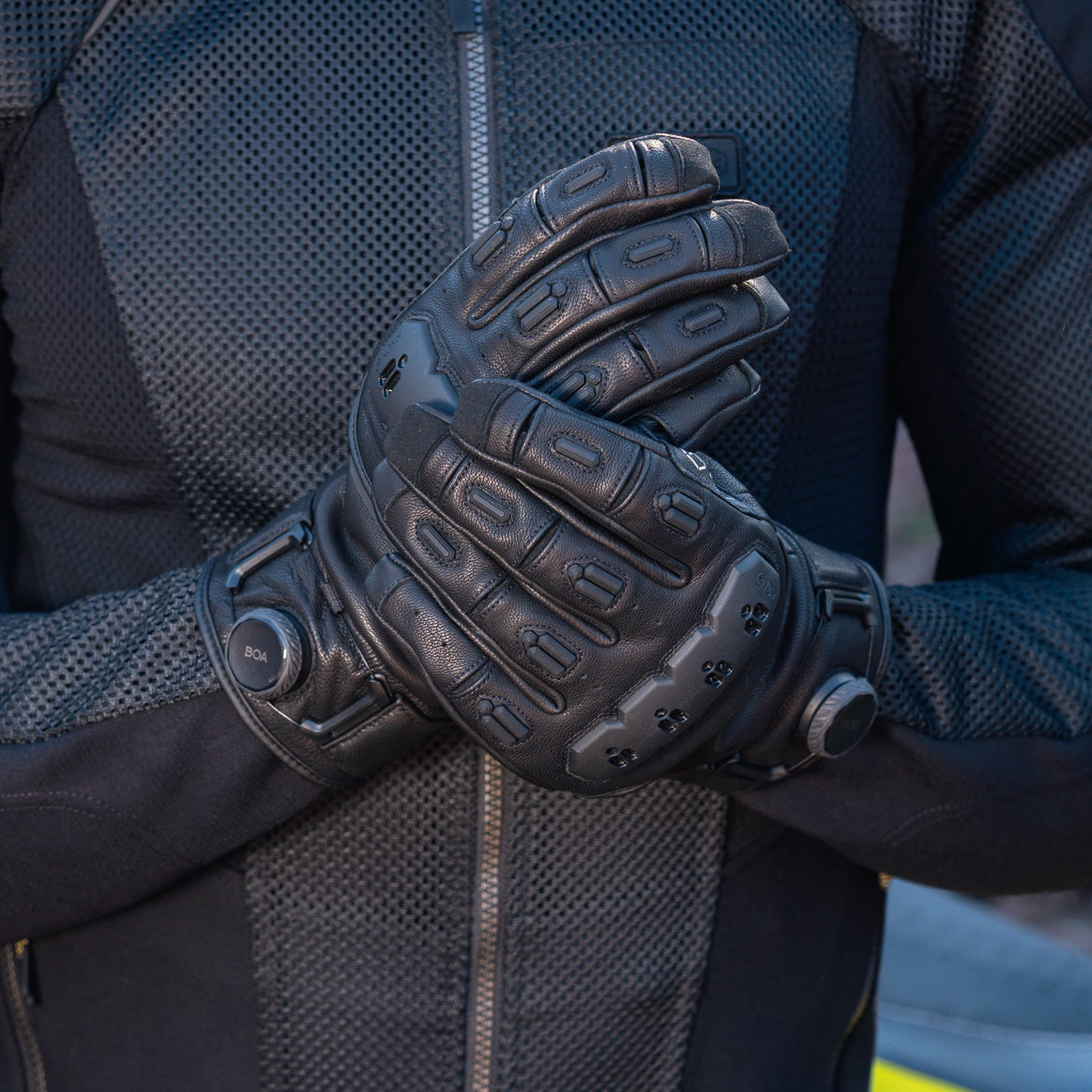 試着無料】ノックス オルサ レザー マーク3 - バイク用 グローブ 本革