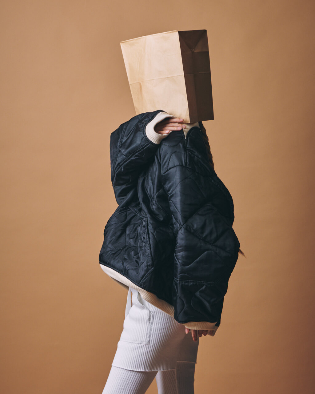 m.u × PRE_QUILTING LONG PULLOVER BK – Japoness