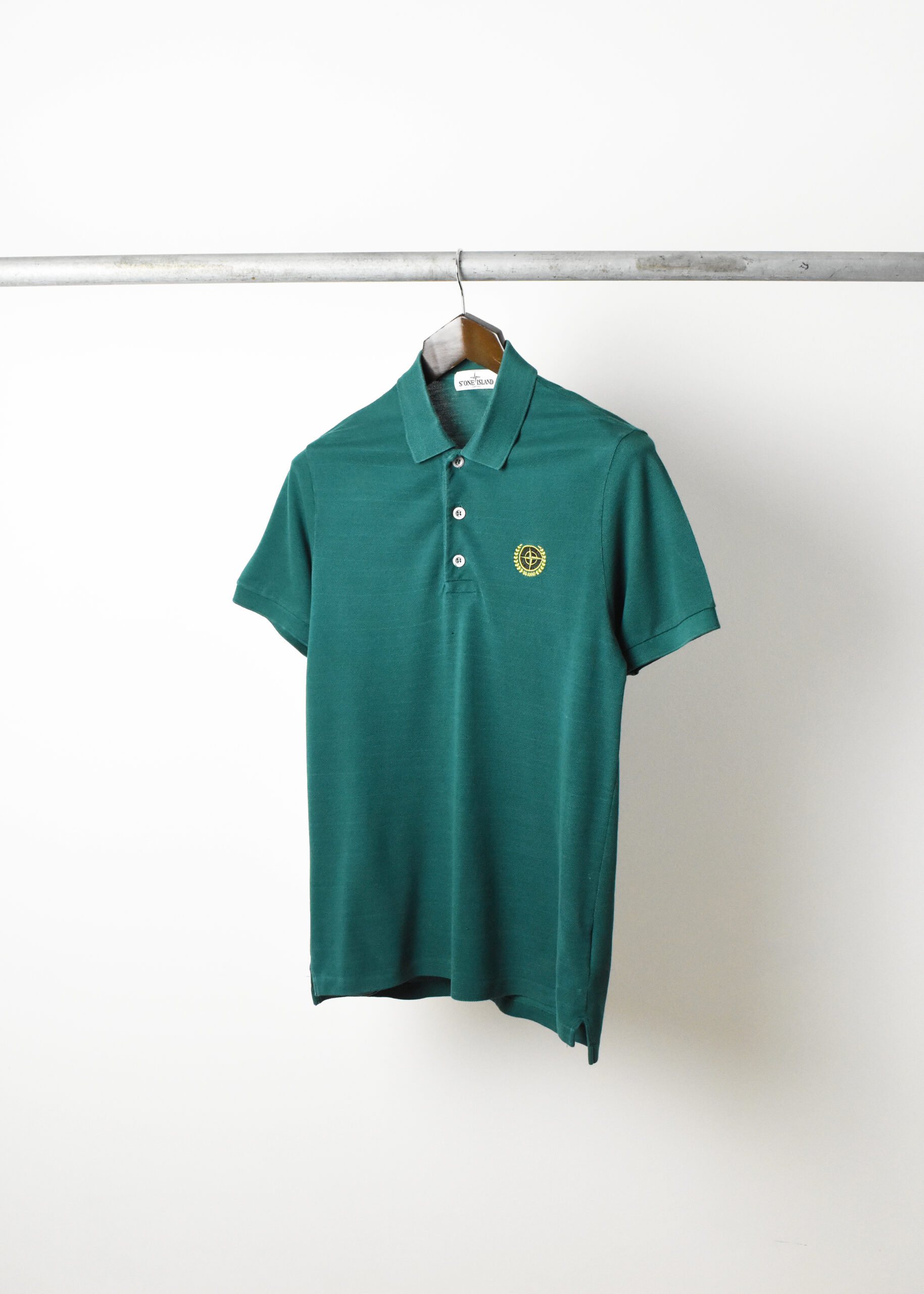 AW12 STONE ISLAND GARMENT DYED 30TH ANNIVERSARY POLO - Jazzy Badger