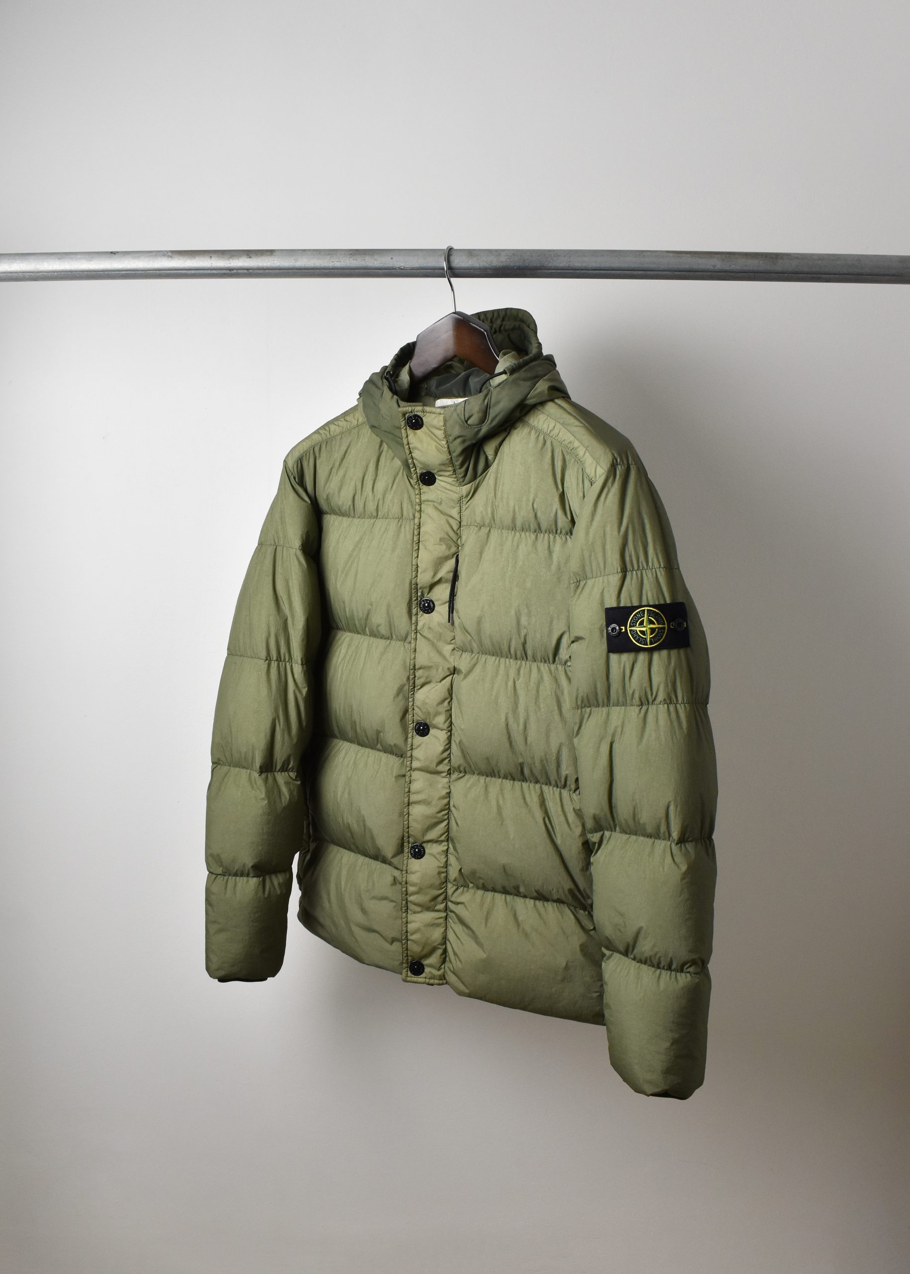 AW16 STONE ISLAND GARMENT DYED CRINKLE REPS NY DOWN JACKET (2XL