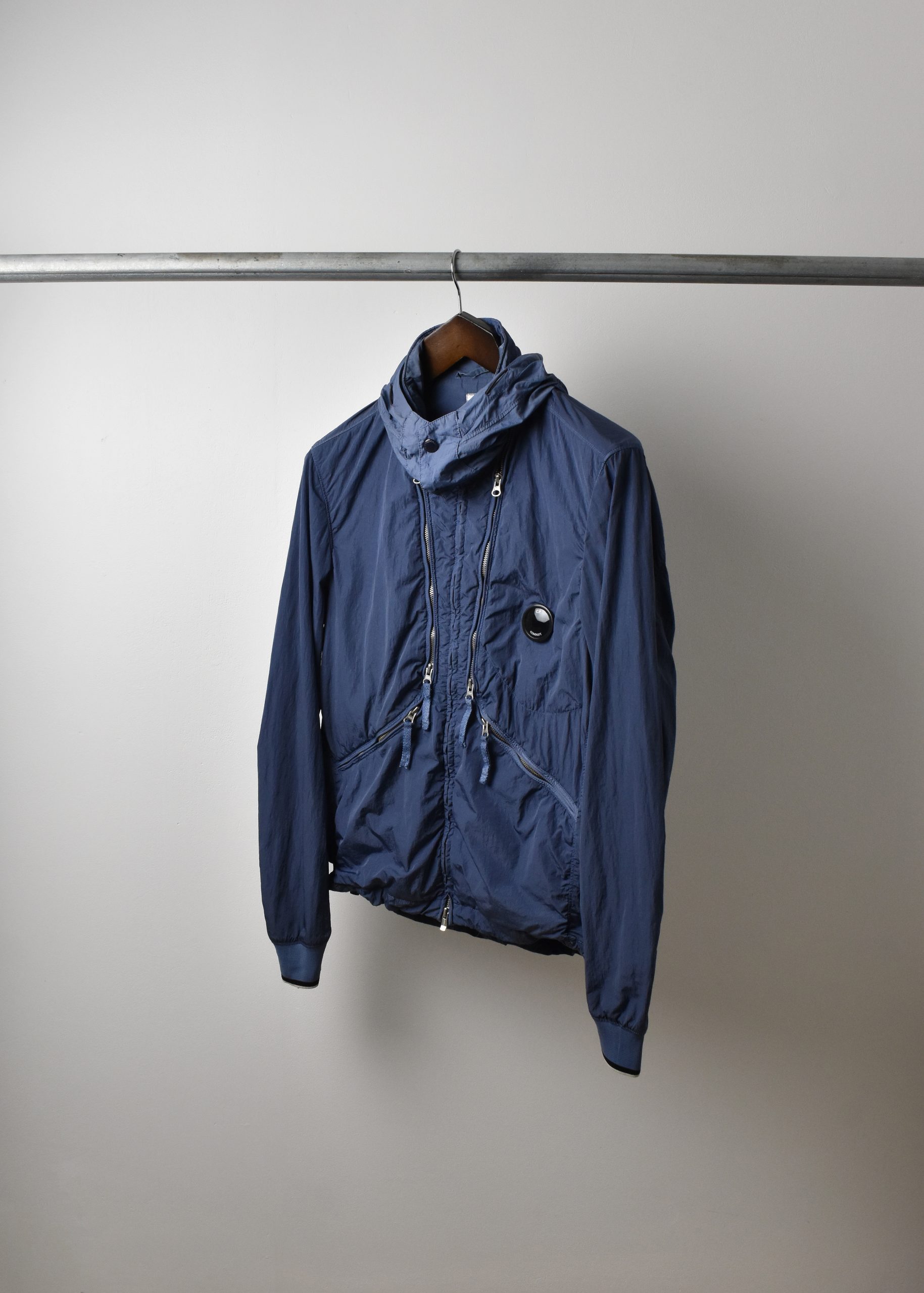 SS15 C.P. COMPANY CHROME MULTI ZIP TECH JACKET (L) - Jazzy Badger