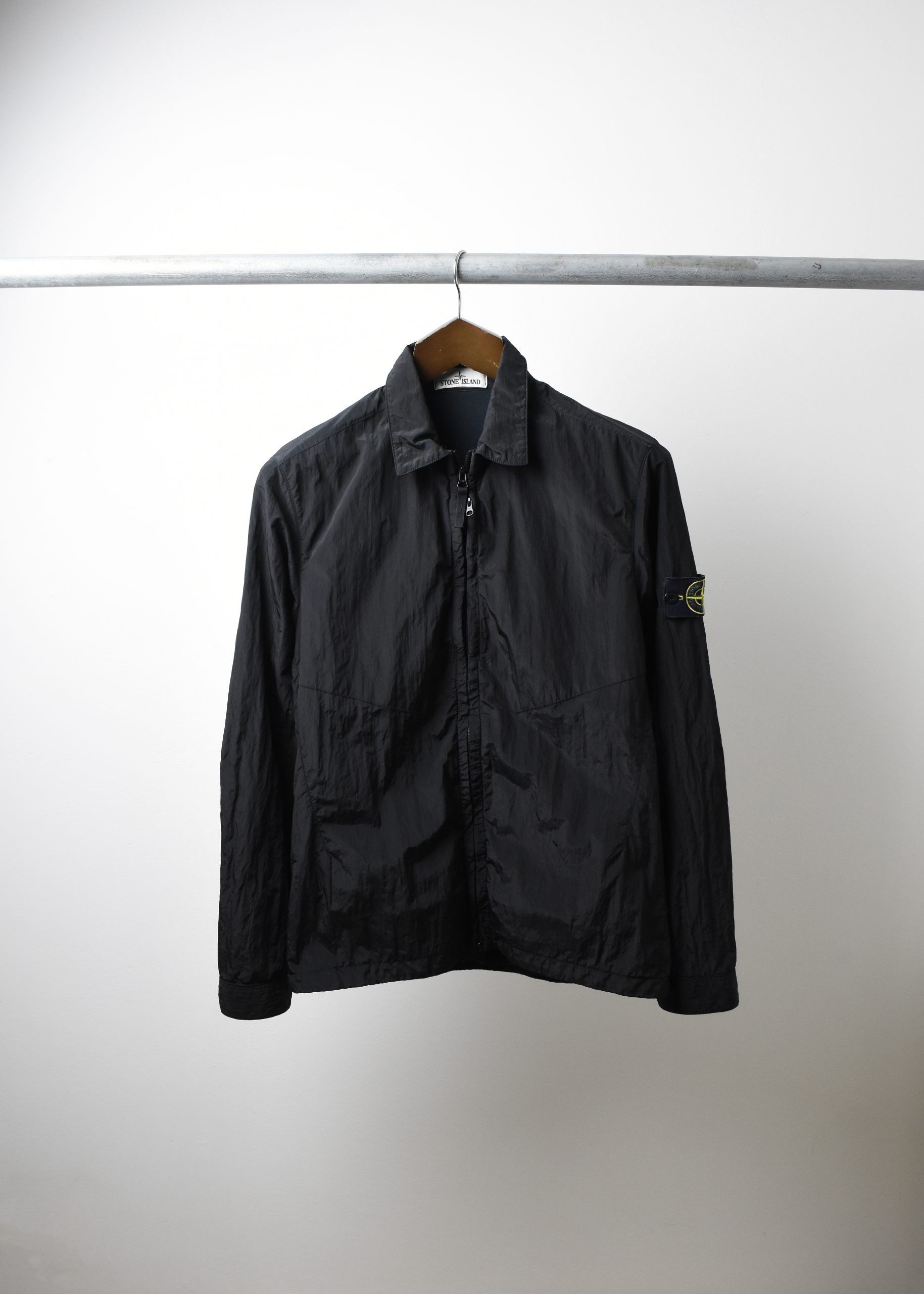 STONE ISLAND AW16 NYLON METAL ZIP OVERSHIRT (M) - Jazzy Badger