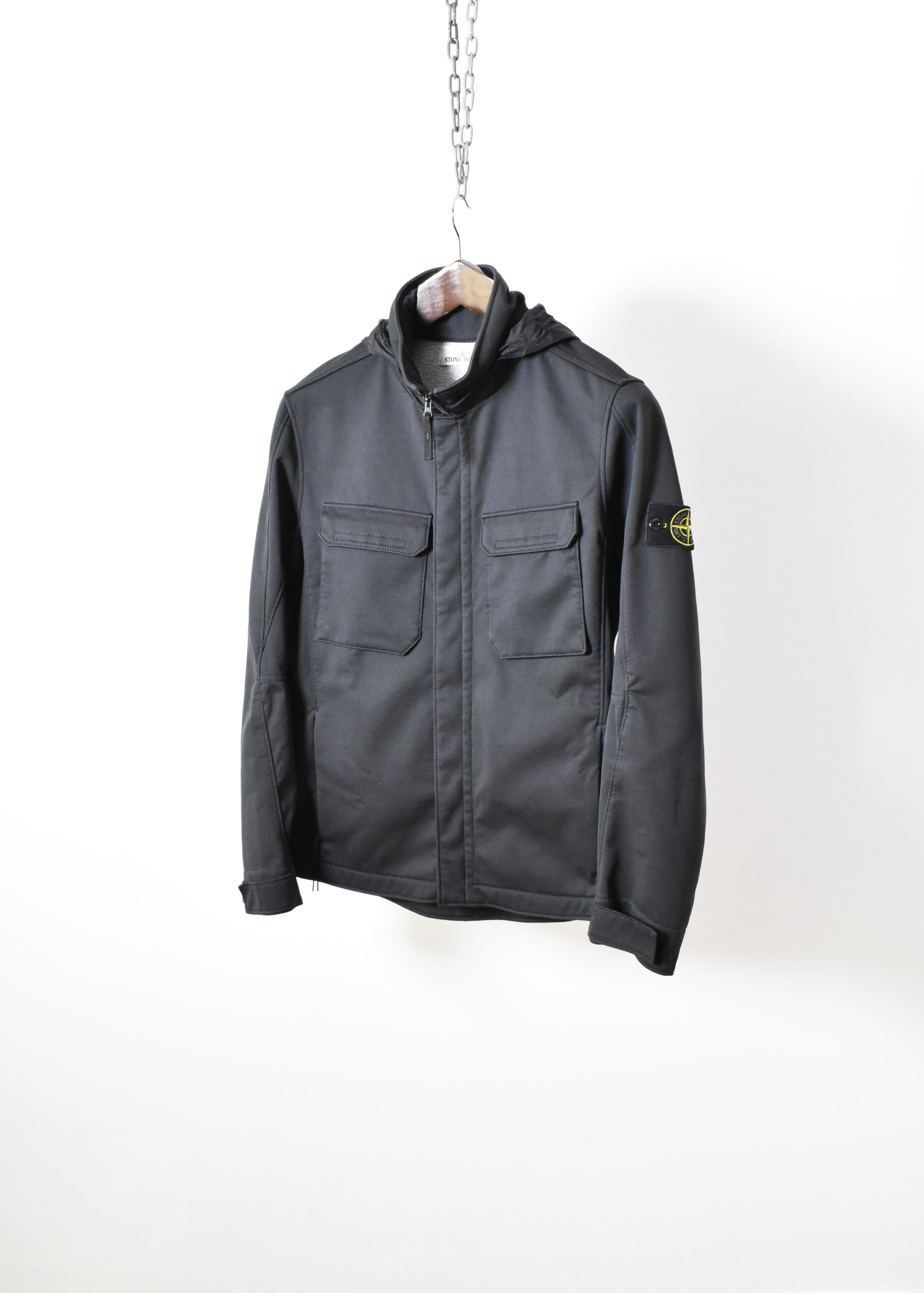 AW15 STONE ISLAND SOFT SHELL-R TERRY JACKET - Jazzy Badger