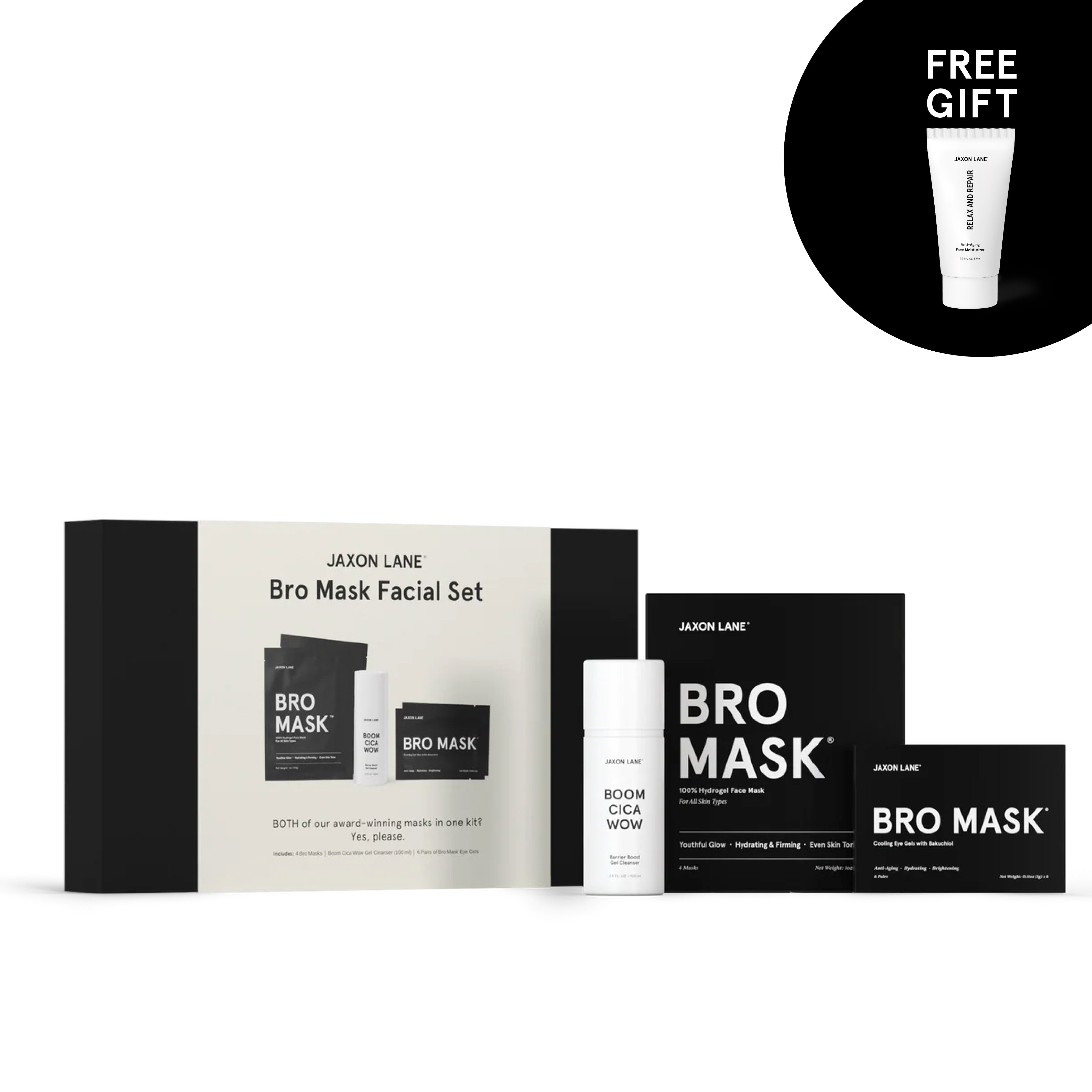 Bro Mask Facial Set - Ready, Set, Glow Gift Box