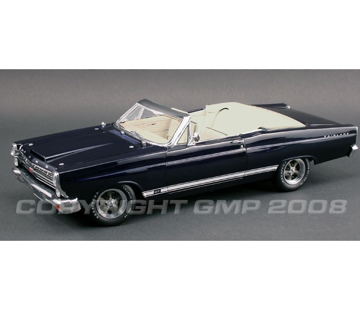 1:18 Scale 1967 Ford Fairlane GT Convertible - Dark Blue