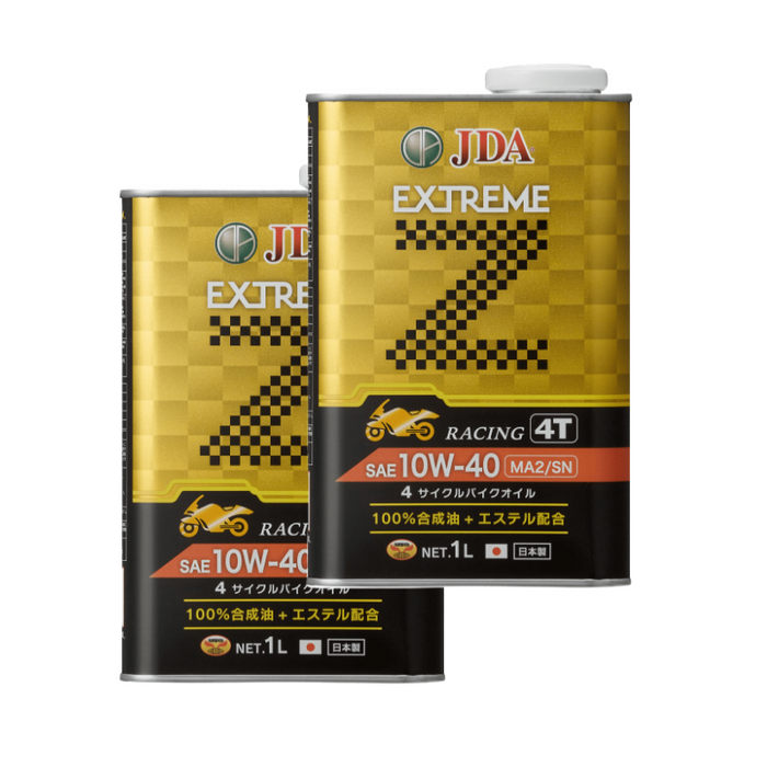 JDAエンジンオイル EXTREME Z 4Tバイク用 10W-40 MA2 SN 1L【2缶セット