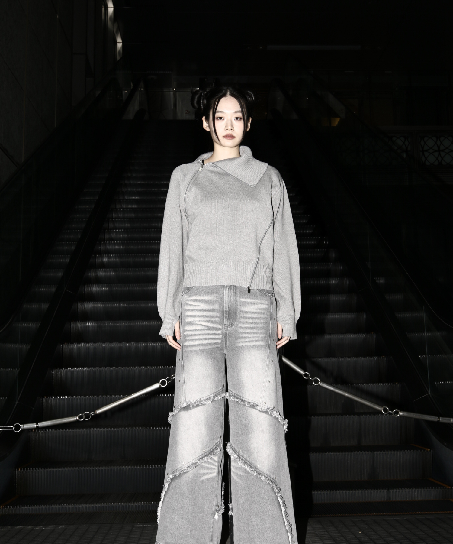 High Neck Zip Knit – Jent Louis