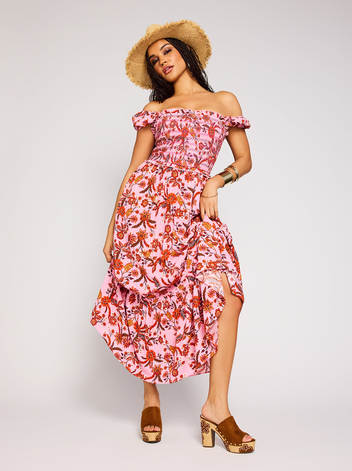 Clarice Maxi Dress in Rosebloom Wild Jacobeans – Jessica Simpson