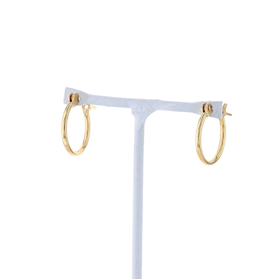 K18 イエローゴールド フープピアス（10mm） （7277729480861