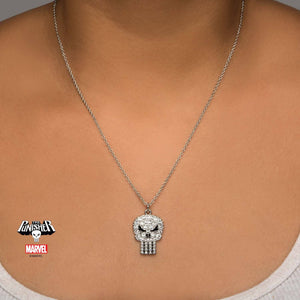 Marvel Punisher Skull Gem Pendant Necklace – Jewelry Brands Shop