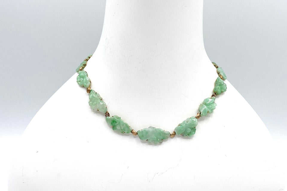 Jade K14翡翠ネックレス(No.126738) – JEX宝石ギャラリーオンライン