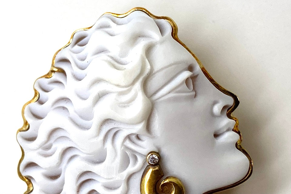 PATRIZIA PARLATI 【パトリシア パルラーティ—】K18WG/YGシェルカメオ