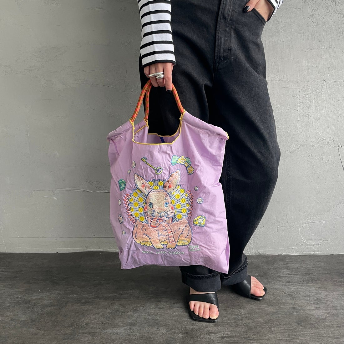 Ball&Chain [ボールアンドチェーン] エコバッグ D.M.RABBIT [DMRABBIT