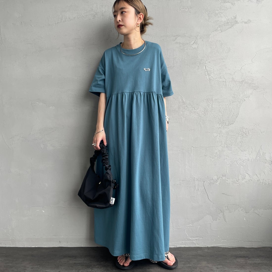 THE FOX [ザフォックス] 別注 ウエスト切替 マキシ丈ギャザー