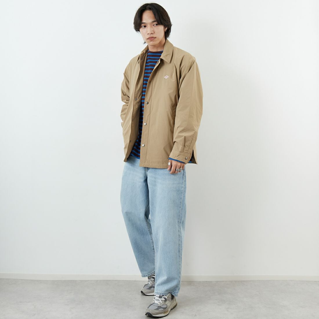 DANTON [ダントン] ピーチタフタ 中綿コーチジャケット [DT-A0716PNT