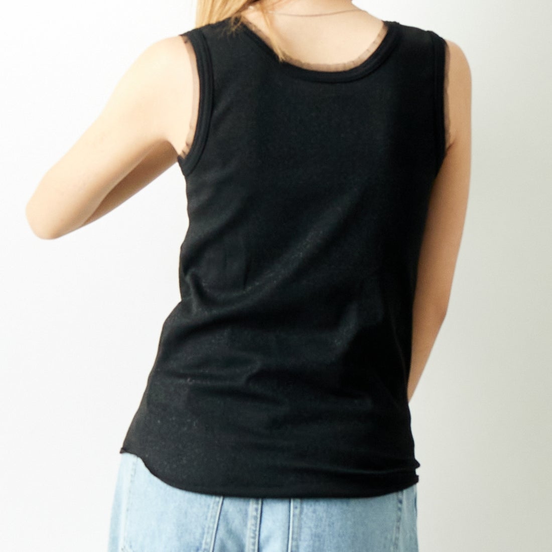 Jf Ready Made [ジェイエフレディメイド] ラメリブタンクトップ