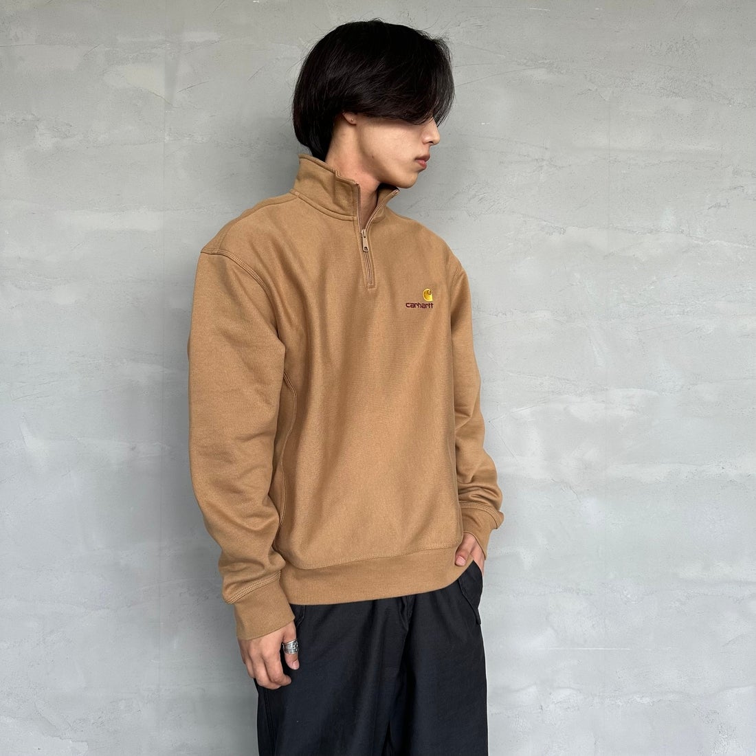 carhartt WIP [カーハートダブリューアイピー] ハーフジップアメリカン
