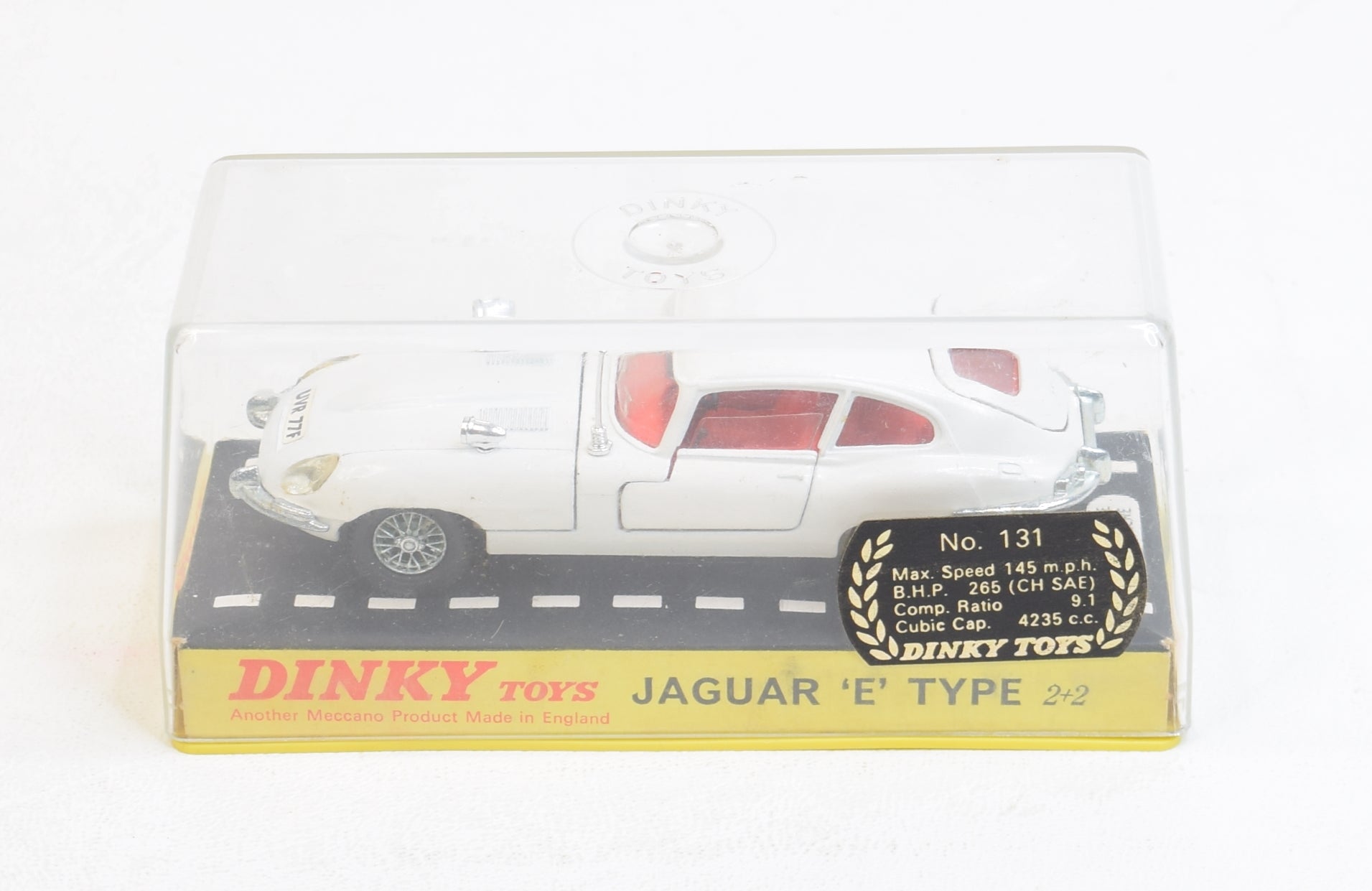 Dinky toys 131 E type Jaguar Virtually Mint/Nice box – JK DIE-CAST