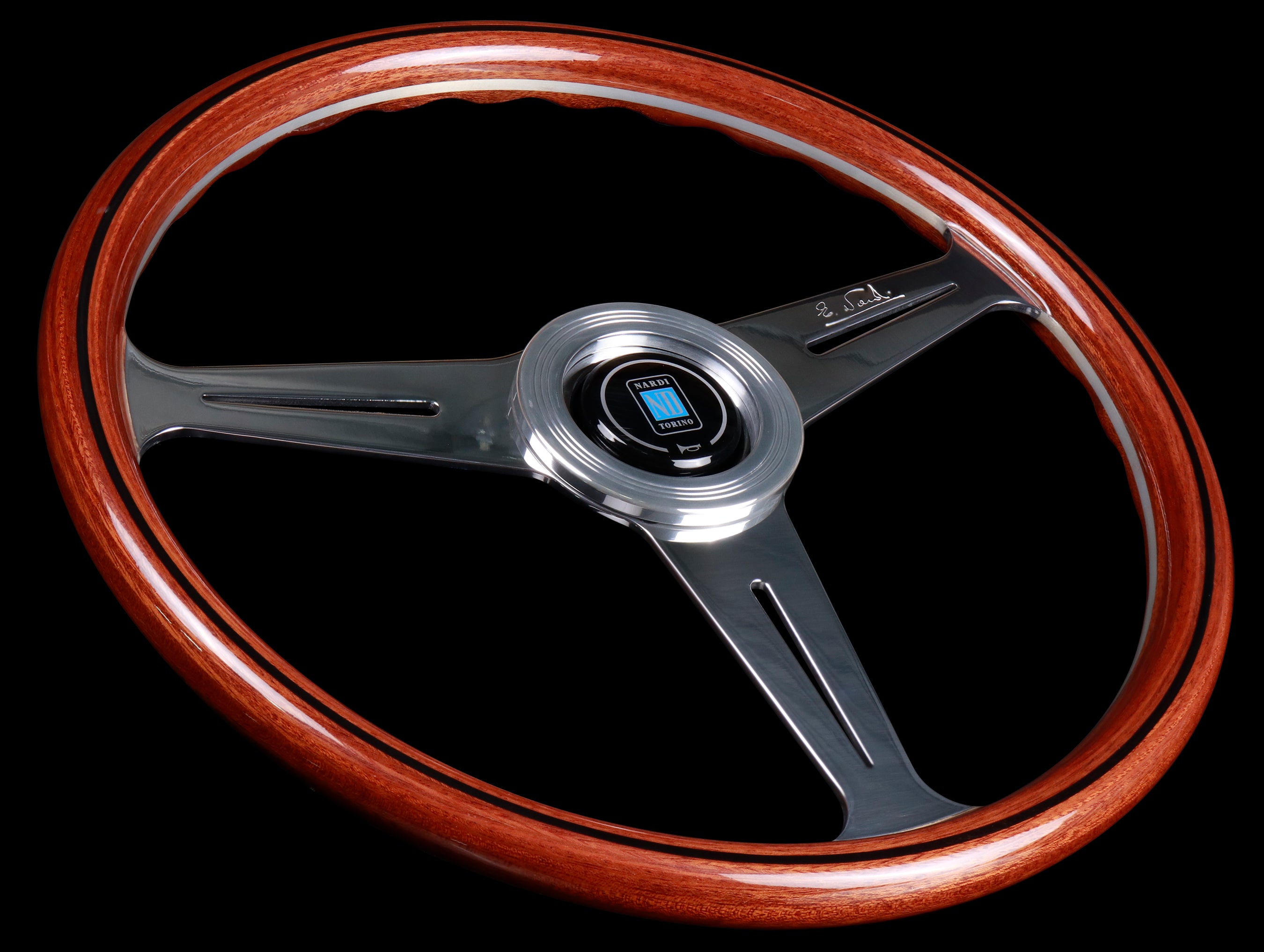 Nardi Classic Wood 360mm Steering Wheel w/ Flat Spokes - JHPUSA
