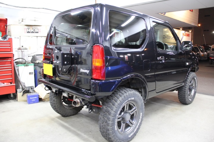 ジムニーJB23 ワイルドグース リアヒッチバンパー取付 | ジムニー