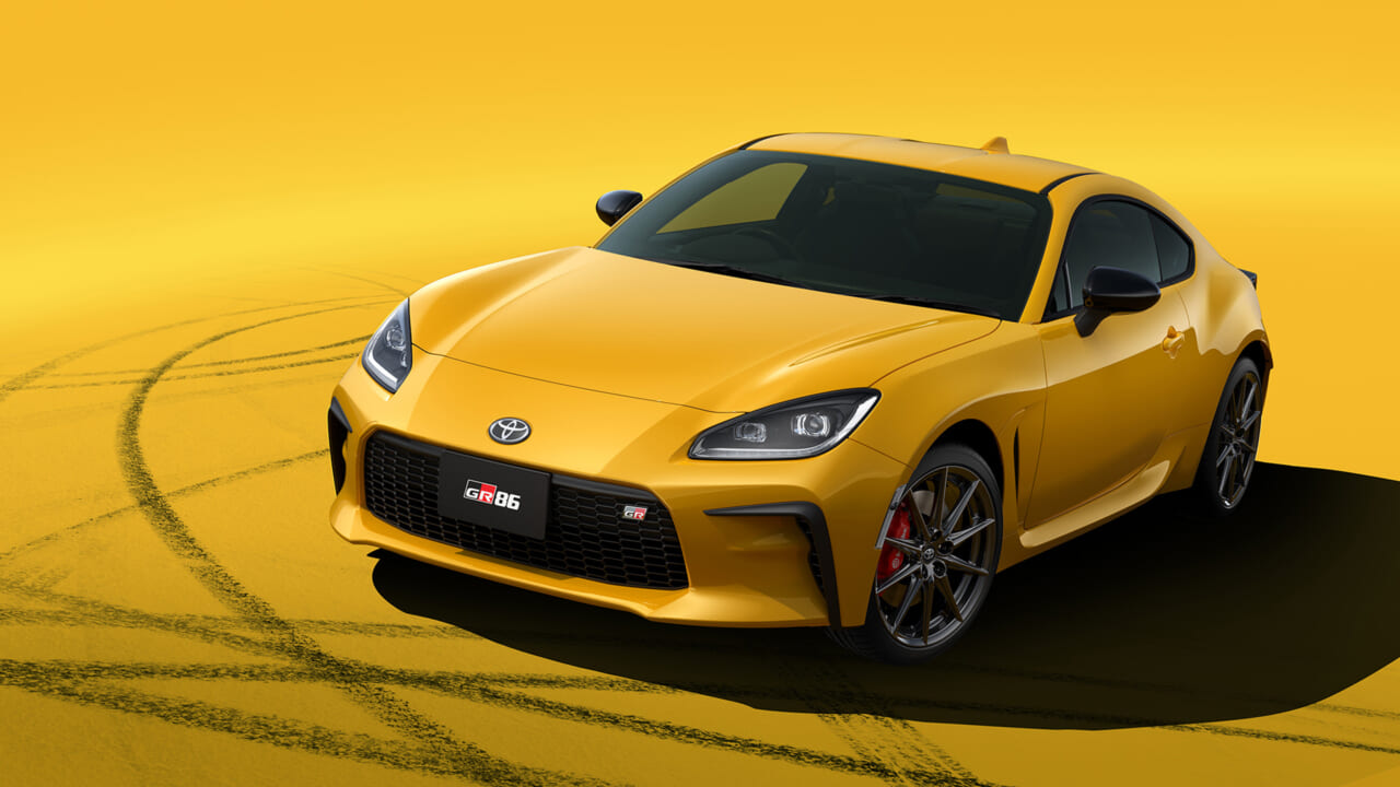 鮮やかな「サンライズイエロー」のGR86を発表【300台限定モデル「RZ