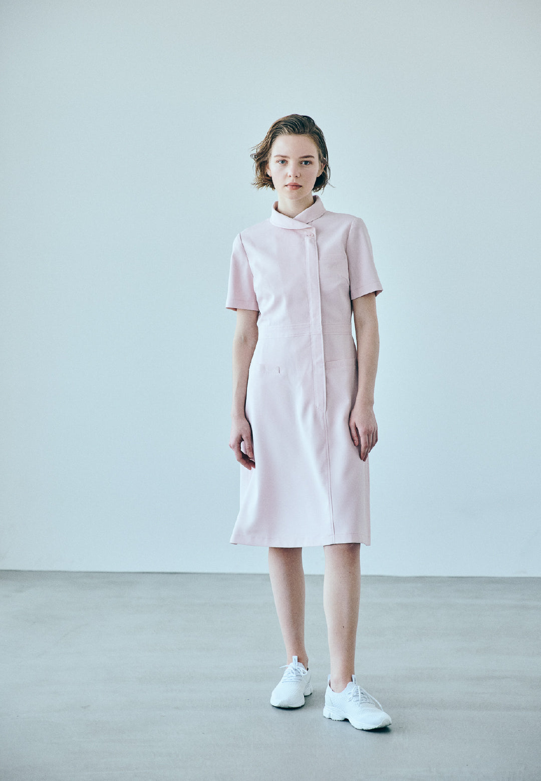 ワンピース ダイアゴナル ショールカラー 66-896302(JS1002